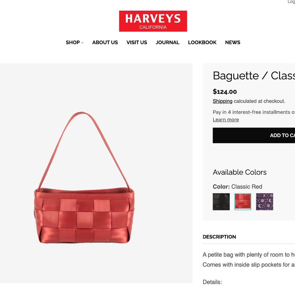 Harveys Original Seatbelt Baguette Purse in Red 90s Vintage Throwback - Picture 3 of 9